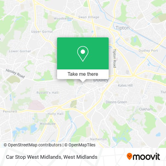 Car Stop West Midlands map