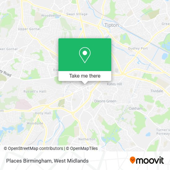 Places Birmingham map