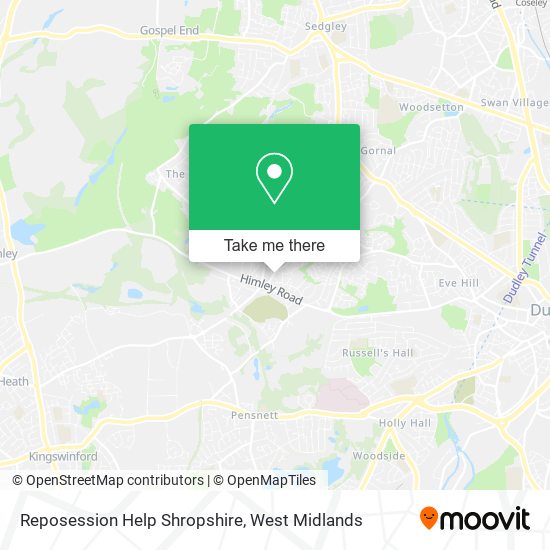 Reposession Help Shropshire map