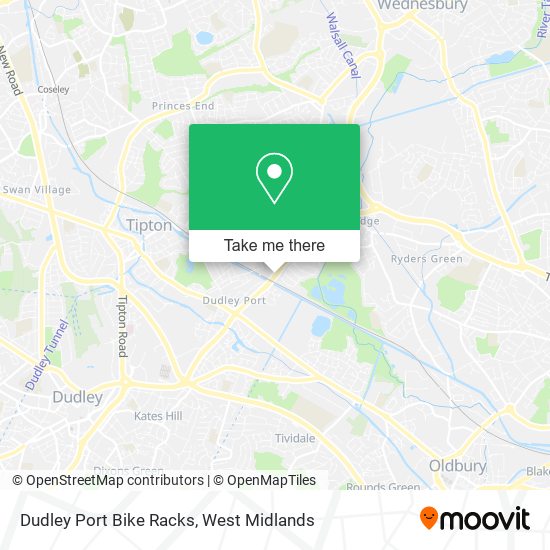 Dudley Port Bike Racks map