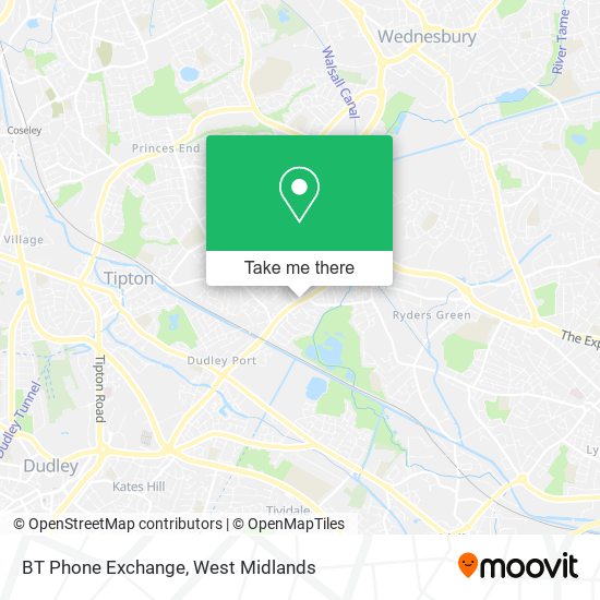 BT Phone Exchange map