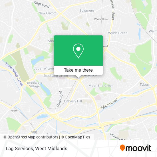 Lag Services map