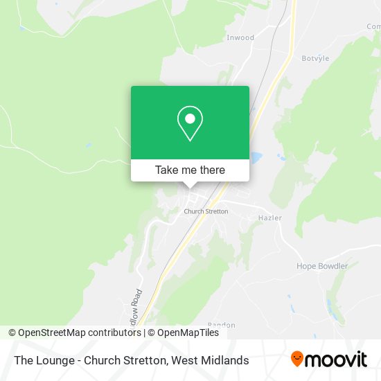 The Lounge - Church Stretton map