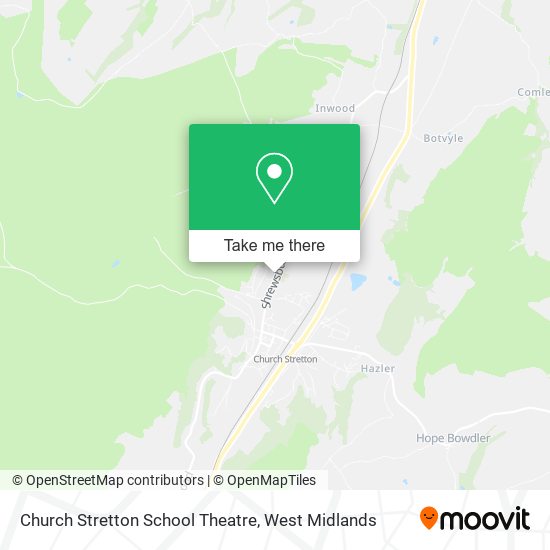 Church Stretton School Theatre map