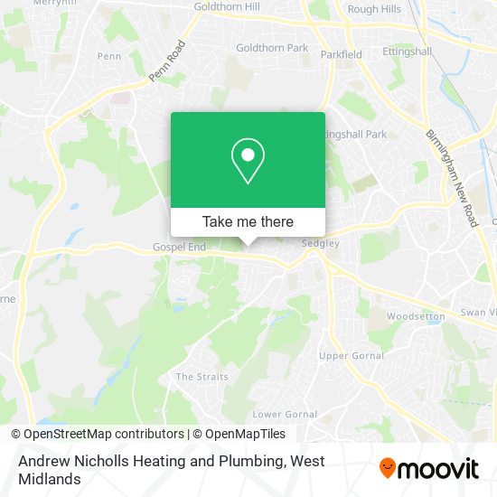 Andrew Nicholls Heating and Plumbing map