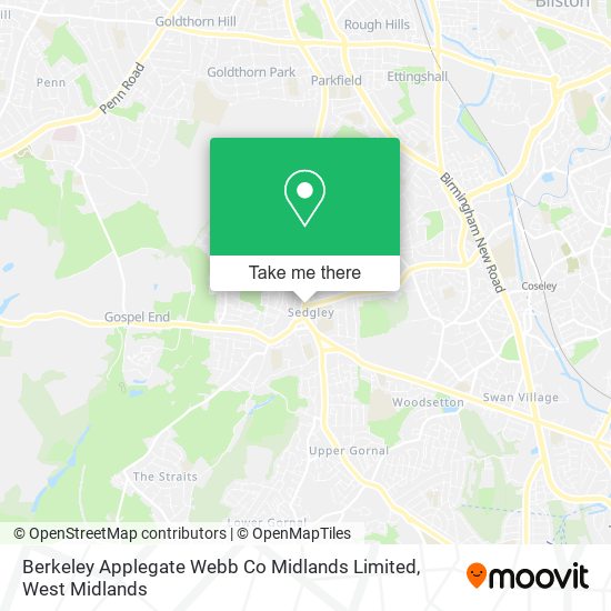 Berkeley Applegate Webb Co Midlands Limited map