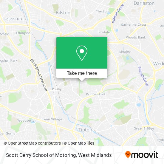 Scott Derry School of Motoring map