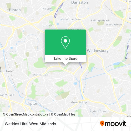 Watkins Hire map