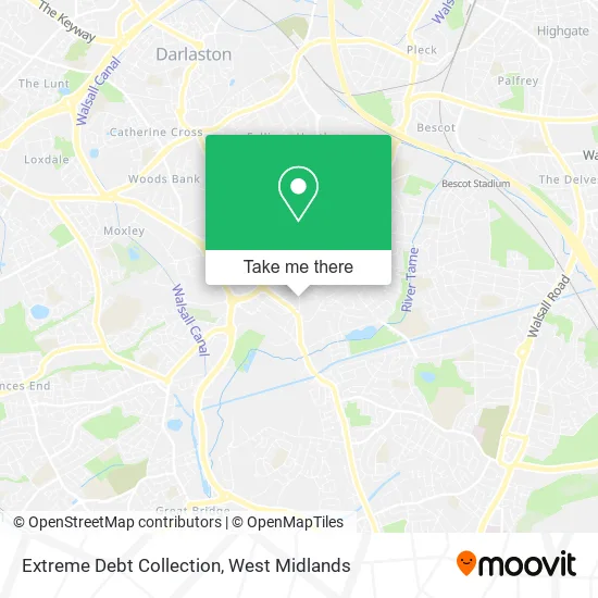 Extreme Debt Collection map