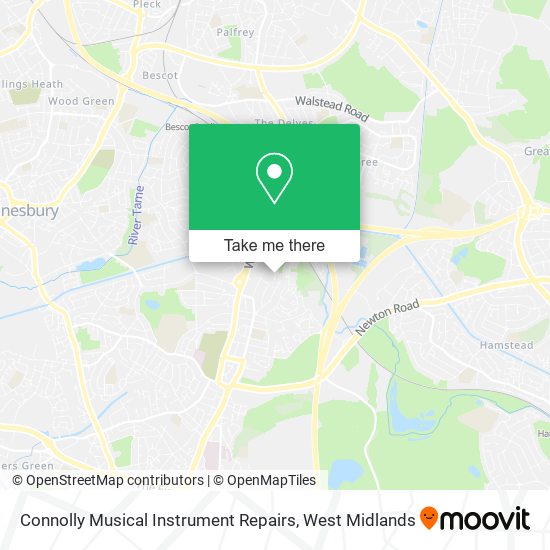 Connolly Musical Instrument Repairs map