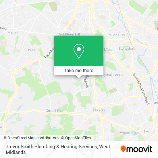 Trevor Smith Plumbing & Heating Services map