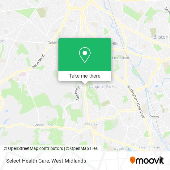 Select Health Care map