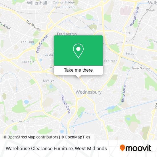 Warehouse Clearance Furniture map