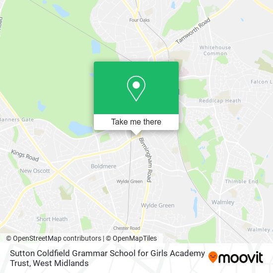 Sutton Coldfield Grammar School for Girls Academy Trust map