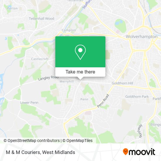 M & M Couriers map