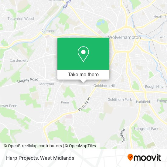 Harp Projects map