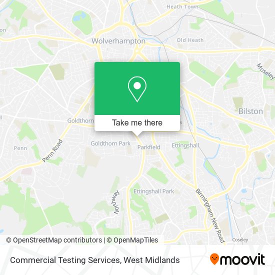 Commercial Testing Services map