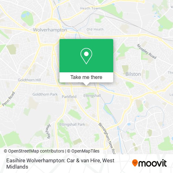 Easihire Wolverhampton: Car & van Hire map