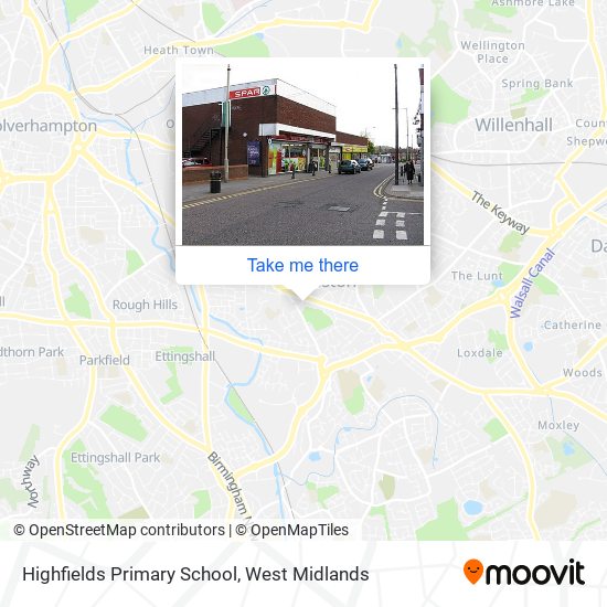 Highfields Primary School map