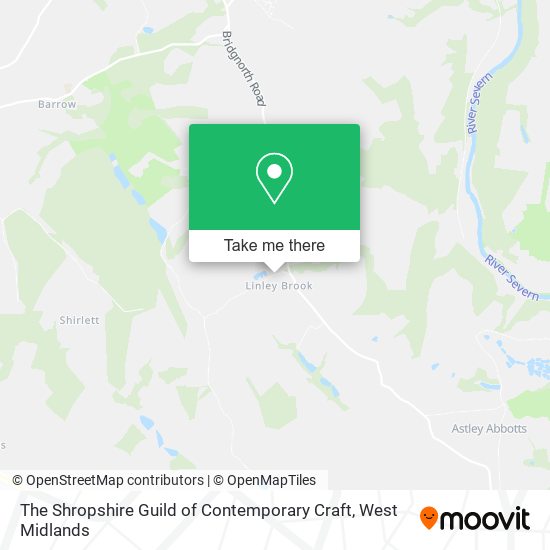 The Shropshire Guild of Contemporary Craft map