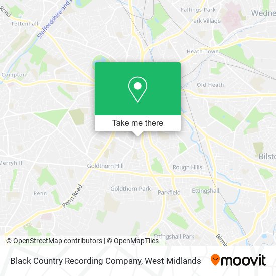 Black Country Recording Company map