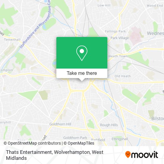 Thats Entertainment, Wolverhampton map