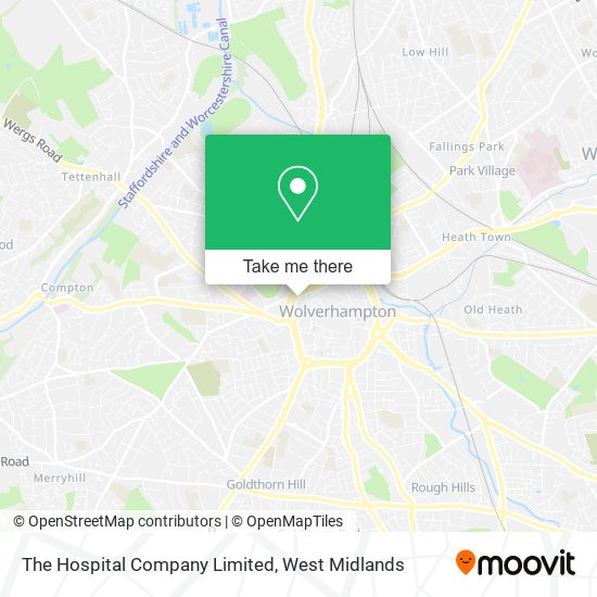 The Hospital Company Limited map