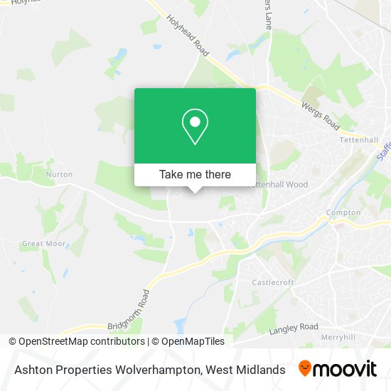 Ashton Properties Wolverhampton map