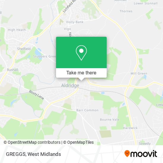 GREGGS map