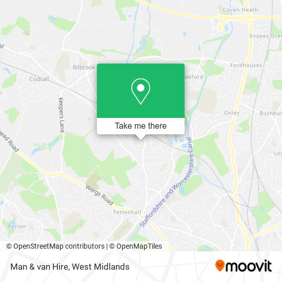 Man & van Hire map