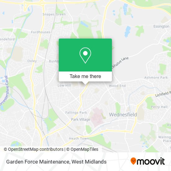 Garden Force Maintenance map