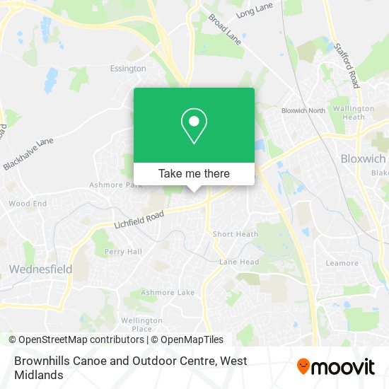 Brownhills Canoe and Outdoor Centre map