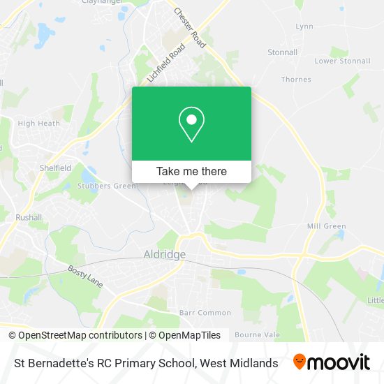 St Bernadette's RC Primary School map
