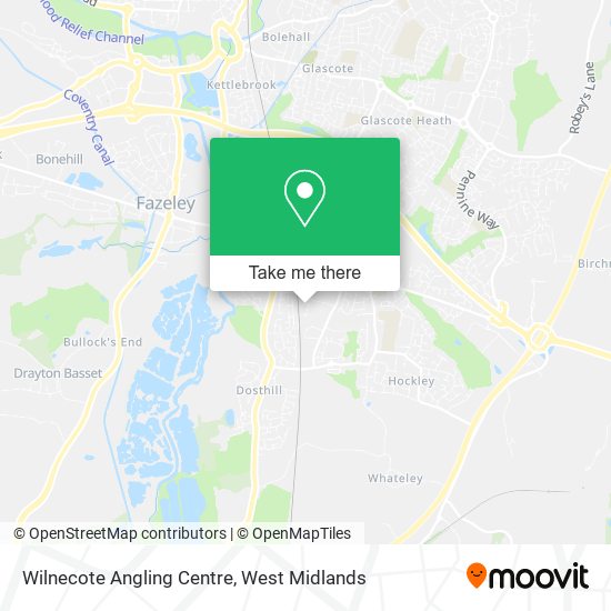 Wilnecote Angling Centre map