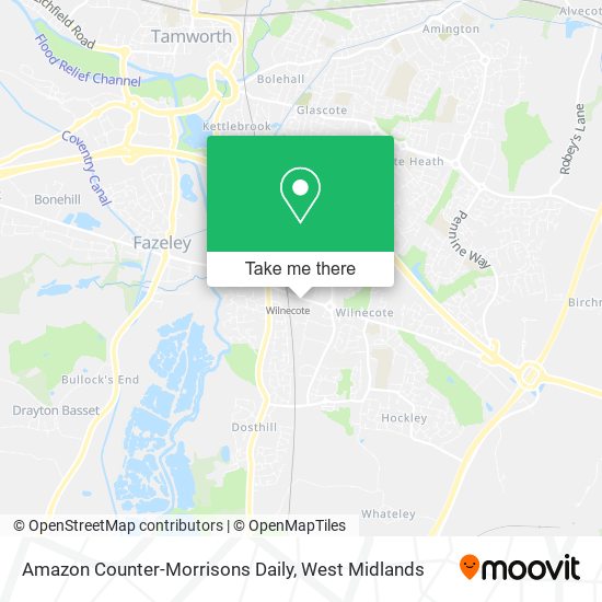 Amazon Counter-Morrisons Daily map
