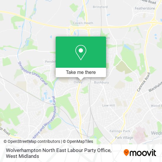 Wolverhampton North East Labour Party Office map