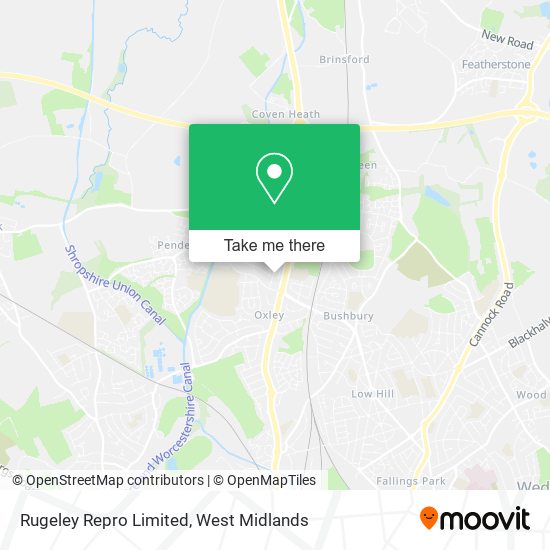 Rugeley Repro Limited map
