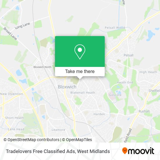 Tradelovers Free Classified Ads map