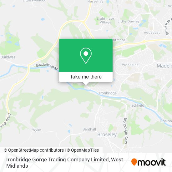 Ironbridge Gorge Trading Company Limited map