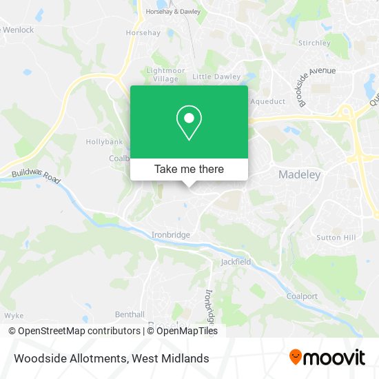 Woodside Allotments map