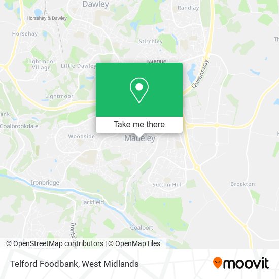 Telford Foodbank map