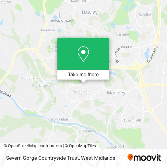 Severn Gorge Countryside Trust map