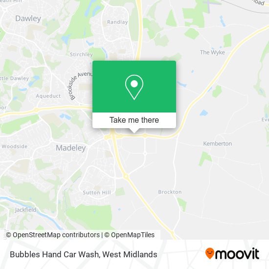 Bubbles Hand Car Wash map