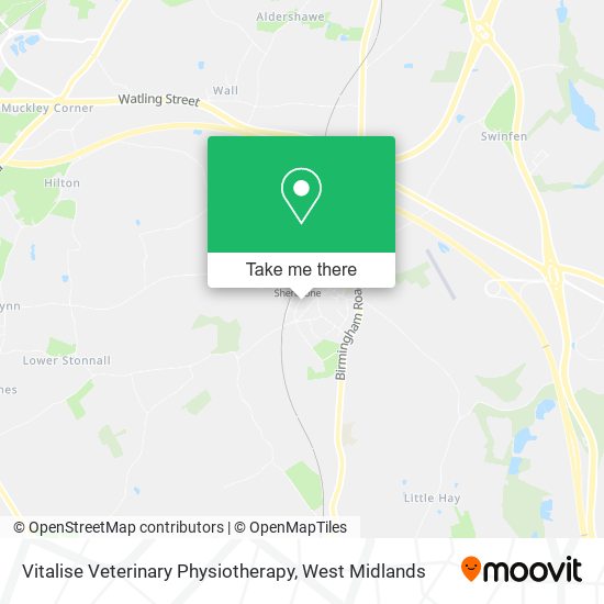 Vitalise Veterinary Physiotherapy map