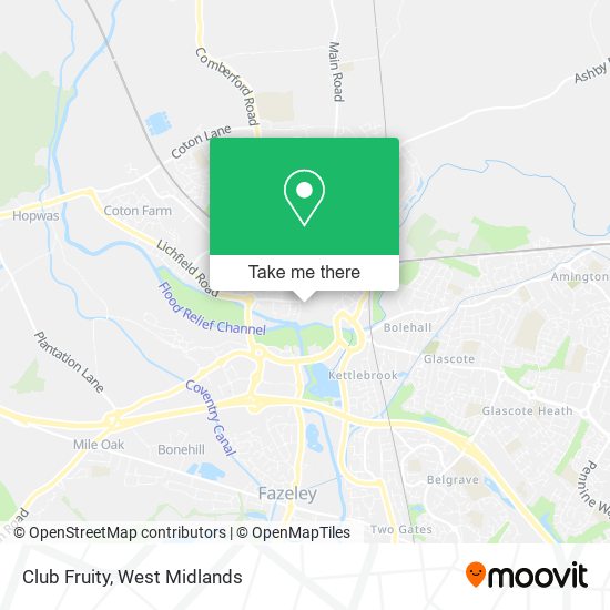 Club Fruity map