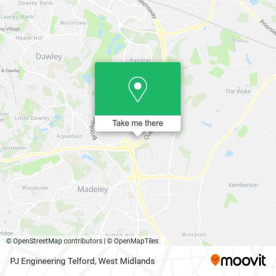PJ Engineering Telford map