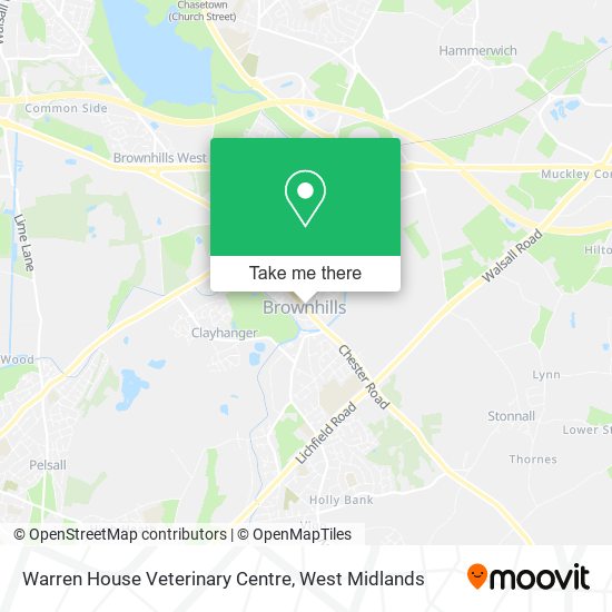 Warren House Veterinary Centre map