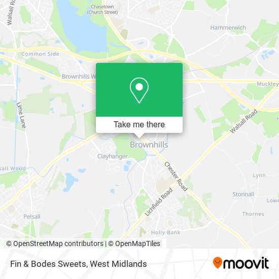 Fin & Bodes Sweets map