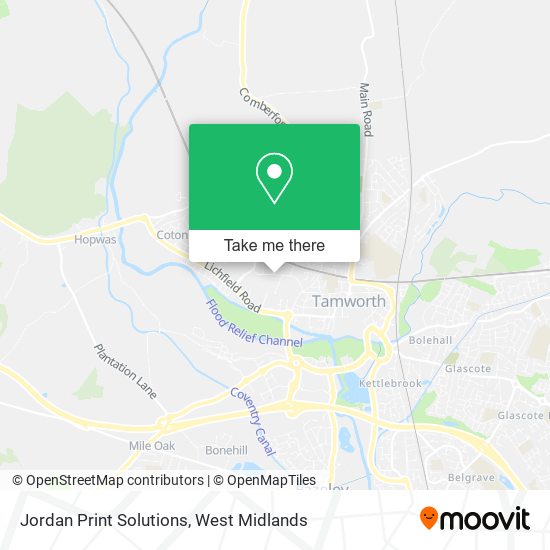 Jordan Print Solutions map