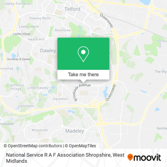 National Service R A F Association Shropshire map